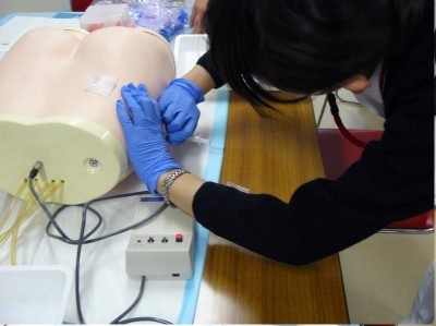 大垣市民病院 実技研修もしっかり行います!