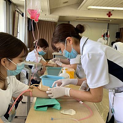 京都第二赤十字病院 新人看護師 技術演習 ~静脈穿刺~